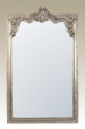 Silver framed mirror